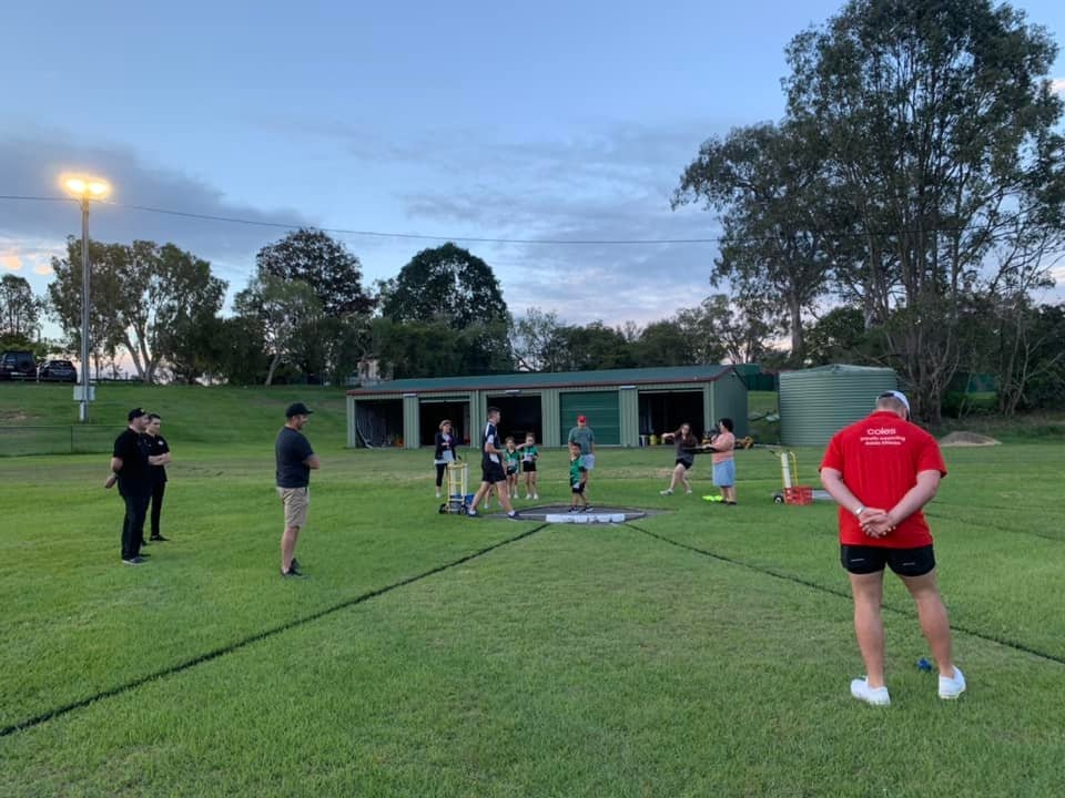 Team on field